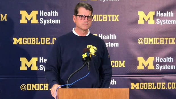 2019-10-07 Jim Harbaugh on developing QBs